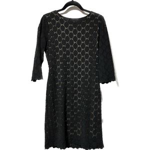 Ronni‎ Nicole Black Lace dress with exposed back zipper size 10